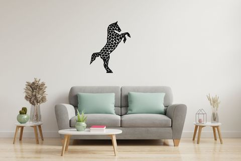 ŞAHLANMIŞ AT LAZER KESİM TABLO, 39X49