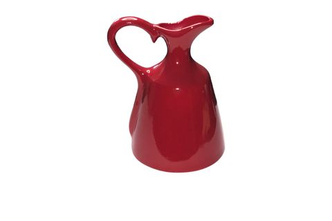 YEDİ HOME DECOR EL YAPIMI SERAMİK DEKORATİF OBJE GÜĞÜM , KIRMIZI
