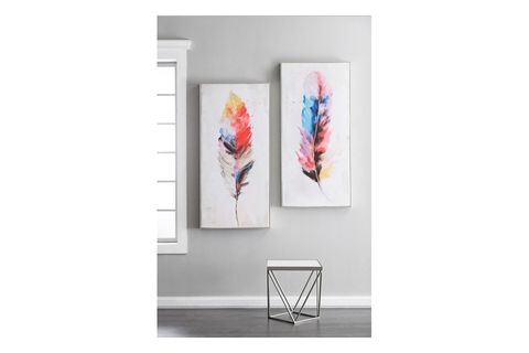 BOHO TÜY MOTİFLİ KANVAS TABLO, DESEN 2