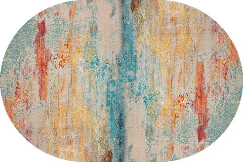 DİJİTAL BASKI, KAYMAZ TABAN İKİLİ BANYO PASPASI 100X60 + 60X50 CM  RVG5-HS212