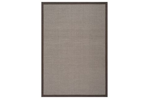 SİSALO BORDURE KREM KAHVE SİSAL HALI, KAHVE BORDÜR B3417D, 80X120