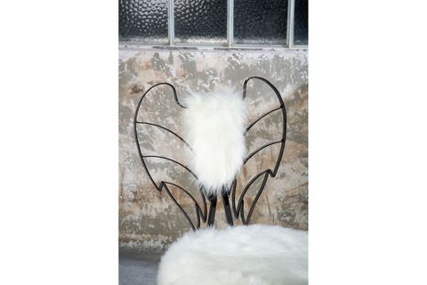 MENDY ANGEL SANDALYE, BEYAZ, SİYAH AYAK