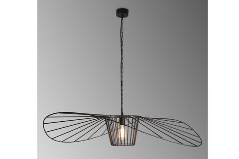 AYŞİN ŞAPKA ENDÜSTRİYEL AVİZE, SİYAH, ÇAP 120 CM