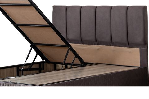 TETRA BAZA VE BAŞLIK SETİ, ANTRASİT GRİ, 120X200