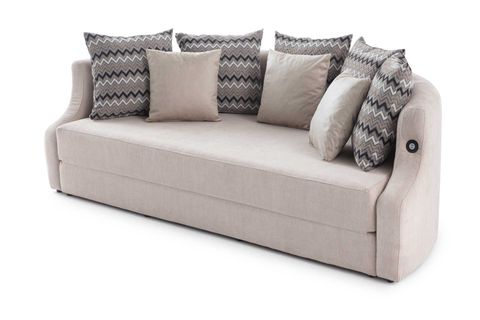 LETTO VİP AKILLI YATAKLI ÜÇLÜ KANEPE, KREM