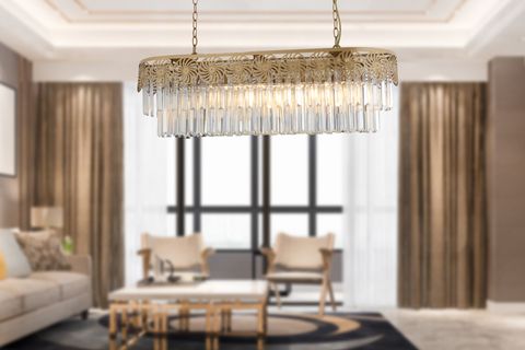 BULMER BEŞLİ SIRALI KRİSTALLİ AVİZE, ESKİTME
