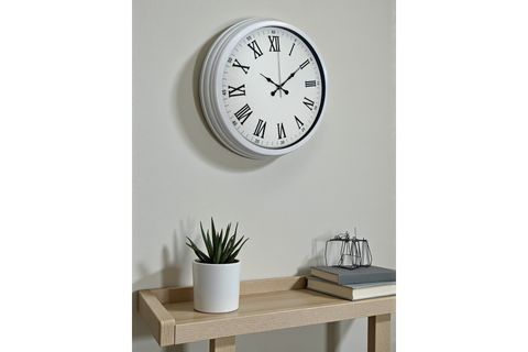 WHİTE PRİME ROMA RAKAMLI METAL DUVAR SAATİ 40 CM