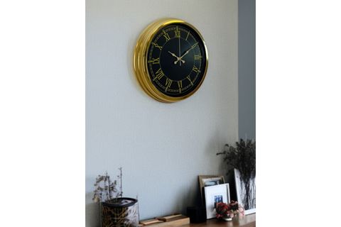 LUXURY GOLD METAL DUVAR SAATİ 40 CM