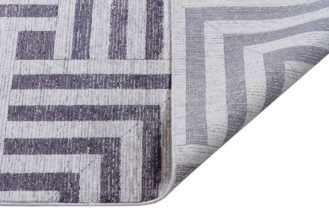 RİVA 8702 GRİ ANTRASİT MAKİNE HALISI 200X290