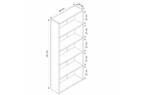ADEL KÖŞE KİTAPLIK, BEYAZ, SET 4