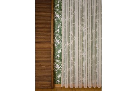 MASSARELLİ KETEN TÜL ŞANTUKLU KREM PİLESİZ 100X260 300 CM