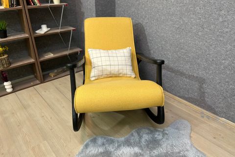 ASEDİA EKOL SALLANAN SANDALYE, SARI, SİYAH AYAK