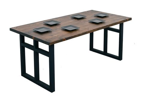YURUDESİGN NATURE SERİSİ MASİF AHŞAP KÜTÜK YEMEK MASASI NT5-C-3