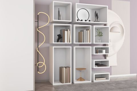 LEKSA GENÇ KİTAPLIK MODÜLER ÇOK BÖLMELİ ÇOK KATLI RAFL