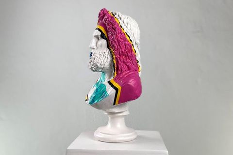 ZEUS ROCK N ROLL POP ART DEKORATİF ROMA YUNAN HEYKELLERİ
