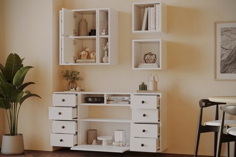 BK ÇOK AMAÇLI DOLAP, 8 ÇEKMECELİ, KBR