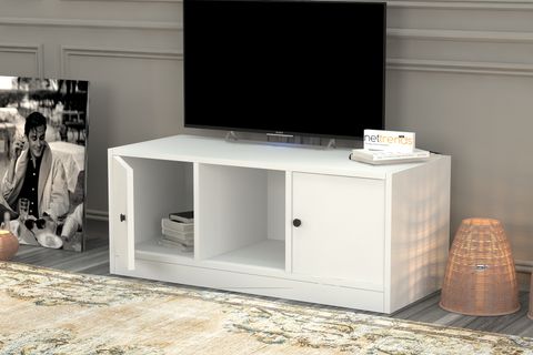 AYDIN TV ÜNİTESİ, BEYAZ, 98 CM, TVT-1016-Ç