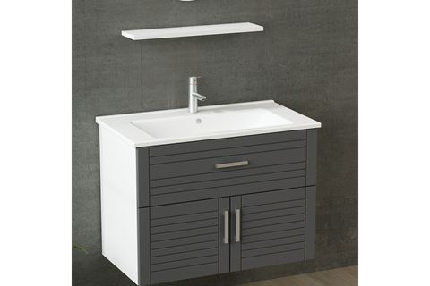 VERA BANYO DOLABI 85CM AS2K1Ç 1EA1R ETJ BEYAZ ANTRASİT
