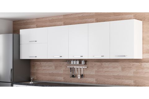 MİNAR 300 CM MUTFAK DOLABI BEYAZ 300-B1-ÜST MODÜL