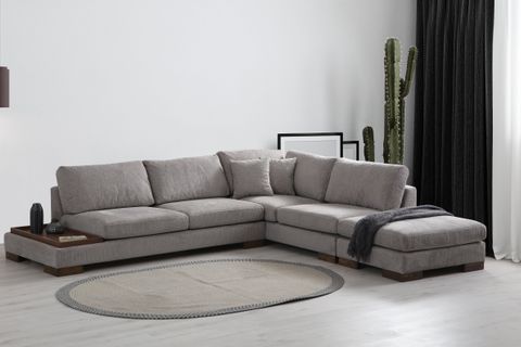 TULİP PUF, ŞÖNİL, GRİ