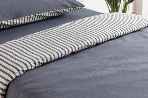 LUNA COZY ÇİFT TARAFLI YIKANMIŞ PAMUKLU NEVRESİM SETİ, TEK KİŞİLİK, ANTRASİT