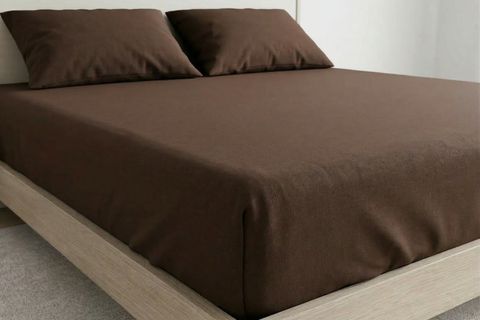 MAKİ HOME BATTAL BOY LASTİKLİ ÇARŞAF VE YASTIK KILIFI SETİ, KAHVERENGİ, 200X200,50X70