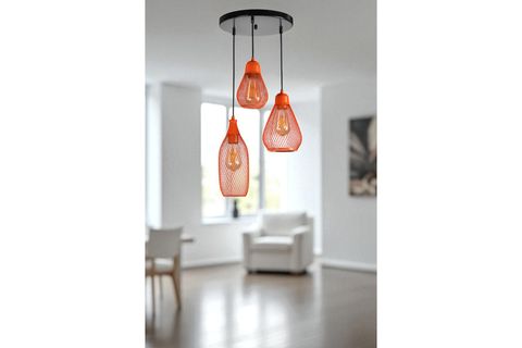 KARMAŞIK ÜÇLÜ TEPSİLİ TURUNCU SARKIT