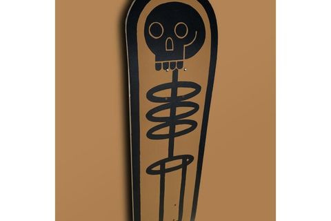 SKELETON KAYKAY EL YAPIMI AHŞAP DUVAR DEKORU