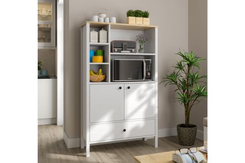 LUMERA KAHVE KÖŞESİ AİRFRY DOLABI, 2 KAPAKLI 1 ÇEKMECELİ