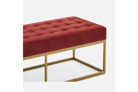 CAMRON GOLD METAL BENCH, KIRMIZI