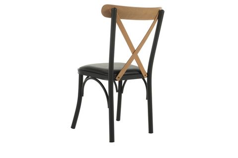 TERA SANDALYE, SİYAH, İKİLİ