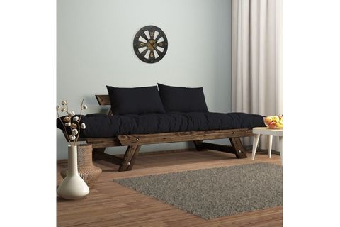 WOODESK ADALAR MASİF CEVİZ-KIRMIZI RENK 2Lİ KANEPE CPT8114-210