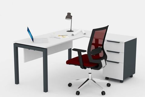GALAXY KESONLU L OFİS MASASI, 160 CM