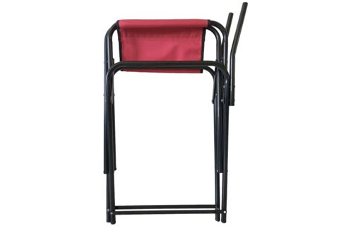 MET35 KATLANIR MASA 4 ADET KATLANIR SEDİR SANDALYE, KIRMIZI