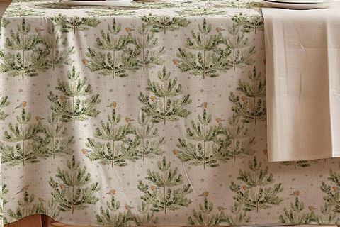 ZARİF ÇAM PAMUK MASA ÖRTÜSÜ, 150X250 CM