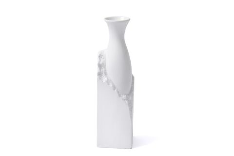THE MİA LİCİA SERAMİK VAZO, BEYAZ 10X10X35 CM