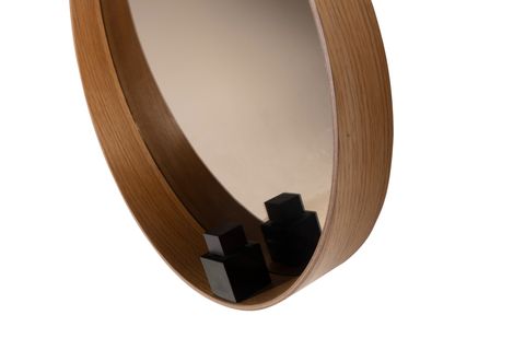 BİAS DUVAR AYNASI, CEVİZ, 80 CM