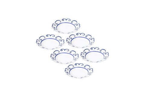 THE MİA PALMA YEMEK TABAĞI 6LI SET 20 CM