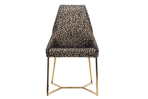 Leopar Desenli Sandalye