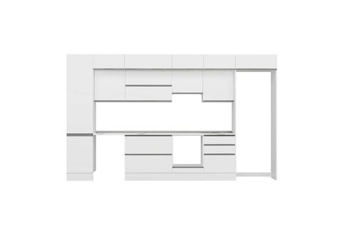 ALVİNKA 400X240 CM MUTFAK DOLABI, MBB E90B50S60 1 ANTRASİT SUNTALAM
