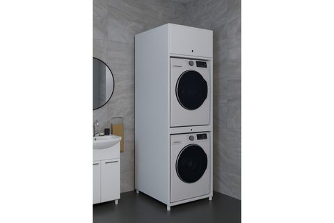 ÇAMAŞIR KURUTMA MAKİNESİ DOLABI KAPAKSIZ, BEYAZ