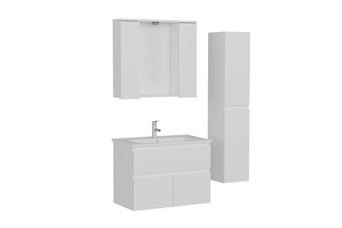 NİKA BANYO DOLABI AS2K1Ç70, BEYAZ, 85 CM