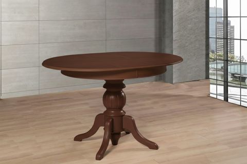 RUSTİK BABA AYAK AÇILIR MASA, 130X130, CEVİZ