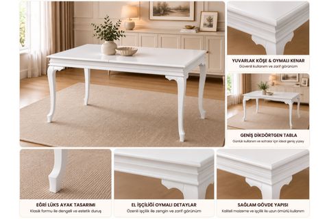 LÜKENS MUTFAK MASASI, 140 CM
