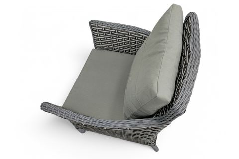 LENTA RATTAN ÜÇLÜ BAHÇE MOBİLYASI, GRİ