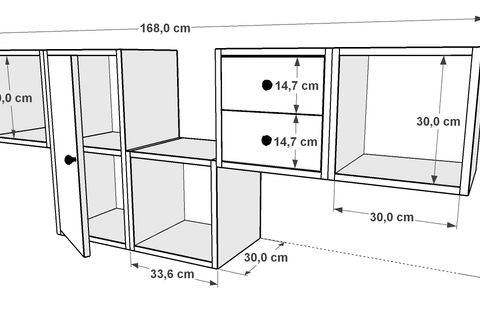 AYDIN KİTAPLIKLI RAF, DVR-1109-Ç