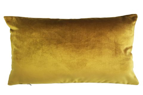 ARASTA DESİGN DİKDÖRTGEN KADİFE KIRLENT KILIFI, HARDAL SARISI, 30X50