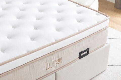 LUNA TOTE BAZA BAŞLIK YATAK SETİ, KREM, 120X200