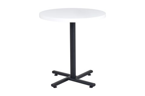 PAYAS METAL AYAK MUTFAK BAHÇE BALKON BİSTRO VE CAFE MASASI, 70X70 CM, BEYAZ SİYAH