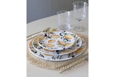 THE MİA LİMONCELLO SERVİS TABAĞI 6LI SET 26 CM LMN013